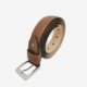 Ceinture fabrication française réglable et sur mesure atelier coqlico de couleur marron