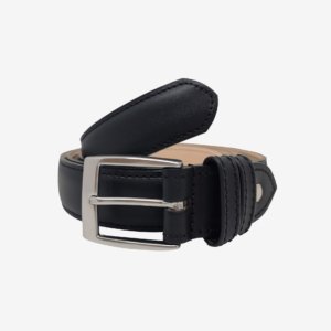 Ceinture fabrication française réglable et sur mesure atelier coqlico de couleur noir