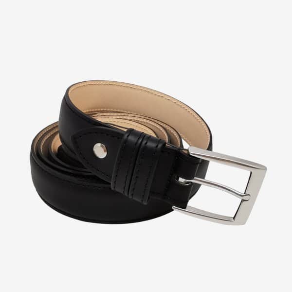 Ceinture fabrication française réglable et sur mesure atelier coqlico de couleur noir