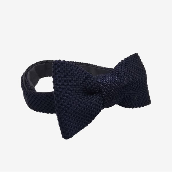 Noeud papillon atelier coqlico fabrication française de couleur bleu marine