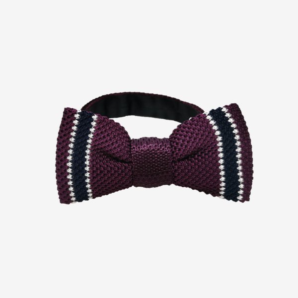 Noeud papillon atelier coqlico fabrication française de couleur bordeaux et bleu marine